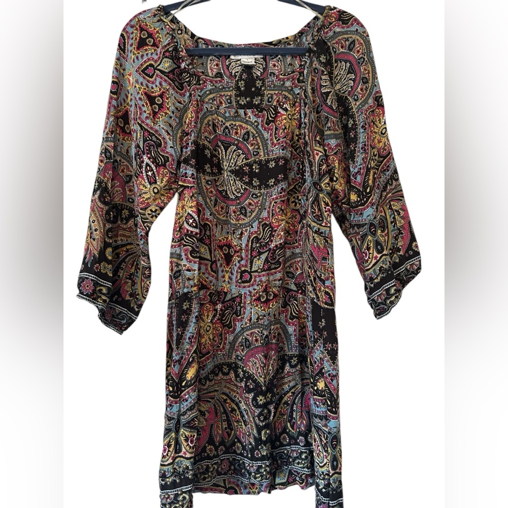 PINKY Bohemian Dress with Drop Waist
